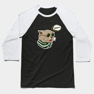 cat with glasses Baseball T-Shirt